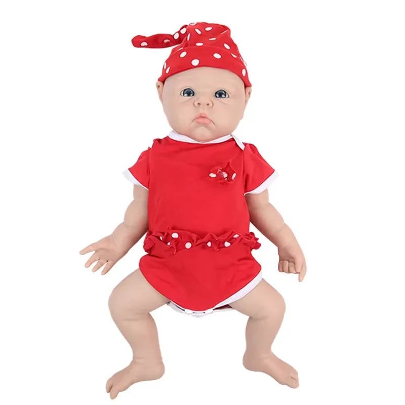 IVITA 100% Full Body Silicone Reborn Baby Dolls Painted Realistic Baby Doll Wholesale Lifelike Toys for Children Christmas Gift