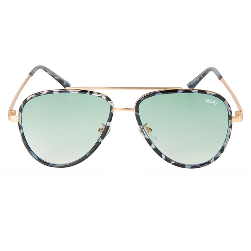 Sunglasses Women Mirror Quay Shades Brand Designer Gradient Pilot Sunglasses