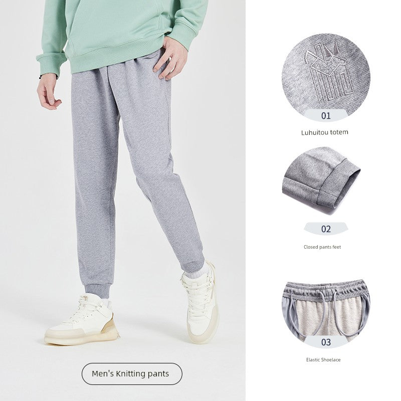 Men Jogger Pants Cropped Breathable Sports Pants