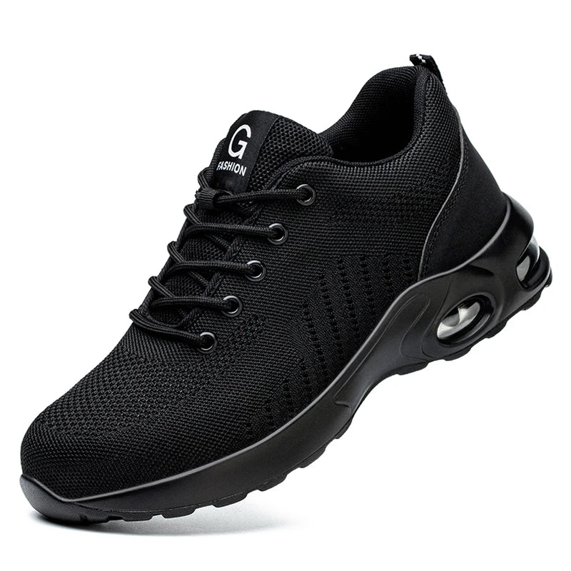 Men Safety Boots With Steel Toe Cap Anti-smash Work Sneakers Safety Shoes Men Indestructible Work shoes Tactical Boots