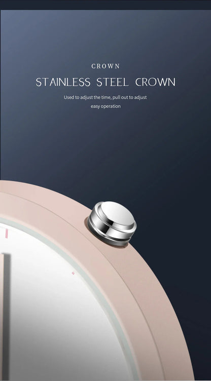 Minimalism Watch For Women 41mm Case with PVD Finish Rubber Strap