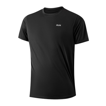 Summer Ice Silk Short Sleeve T-Shirt Men New Quick Dry Breathable Air Conditioning Outdoor Sun Protection Running Outer Wear