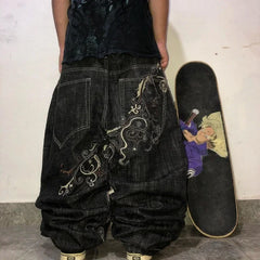 Hip-hop Jeans:  Wide-leg Pants | Baggy Jeans | JNCO Jeans