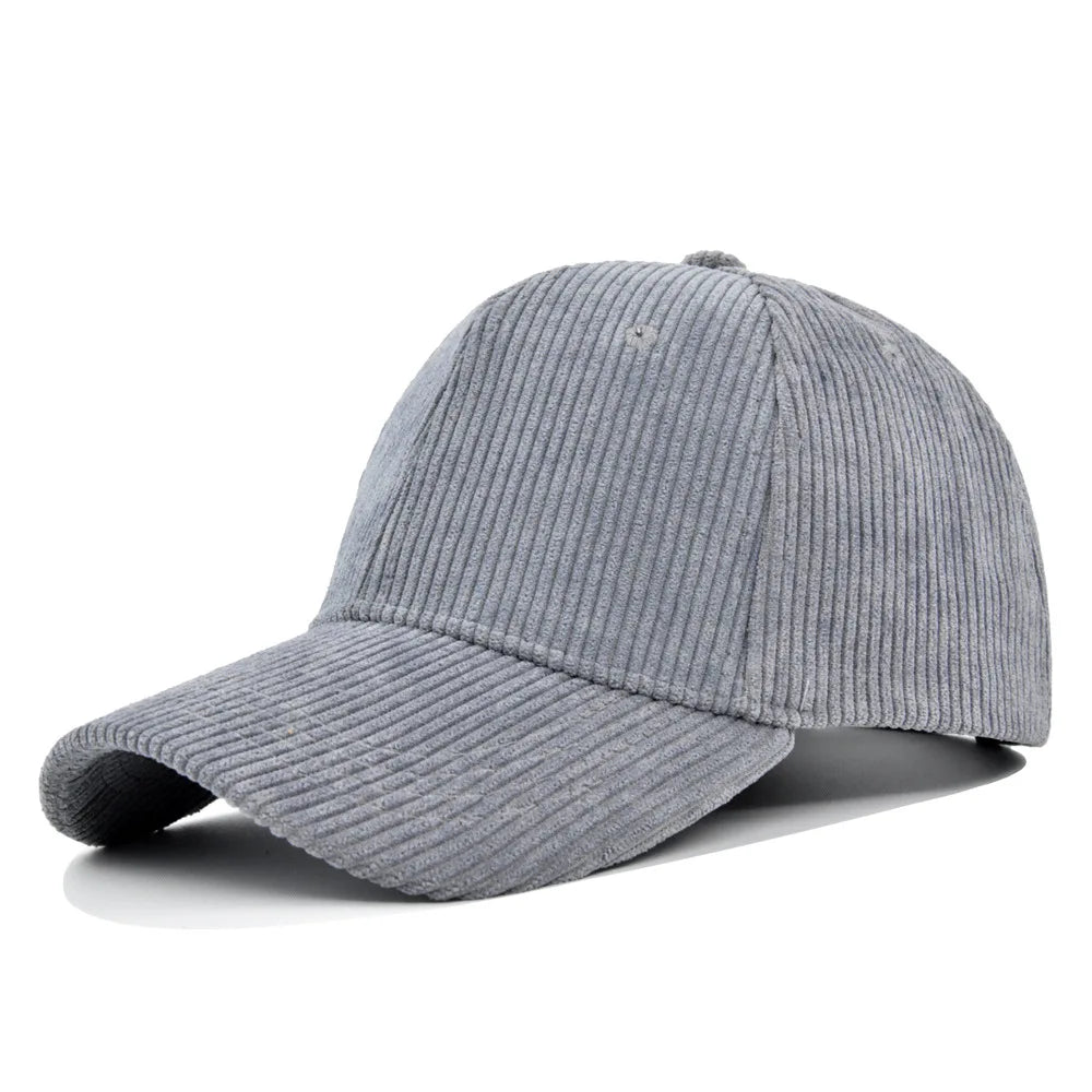 Corduroy Hat Korean Version Ins Baseball Cap Korean Version Versatile Show Face Small Curved Eaves Street Fashion Brand Cap Man