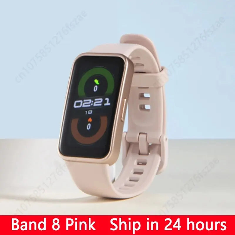 Original HUAWEI Band 8 Smart Band All-day Blood Oxygen 1.47'' AMOLED Screen Heart Rate Smartband 2 Weeks Battery Life