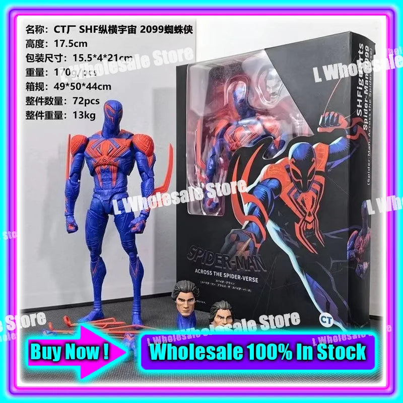 In Stock Ct Toys Blue Batman Spiderman Mess Toys Superior Symbiote Scarlet Spider Daredevil Wolverine Anime Action Figure Toys