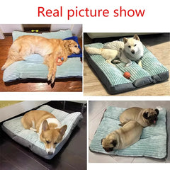 Soft Pet Dog Bed Winter Warm Dog Sleeping Mat Corduroy Pet Mat for Small