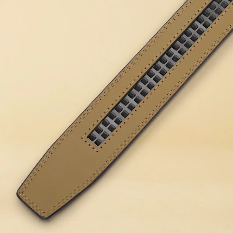 OYIFAN Brand Leather Belts for Men 115cm-145cm Automatic belt with ratchet strap Top quality belts, luxury belts for men
