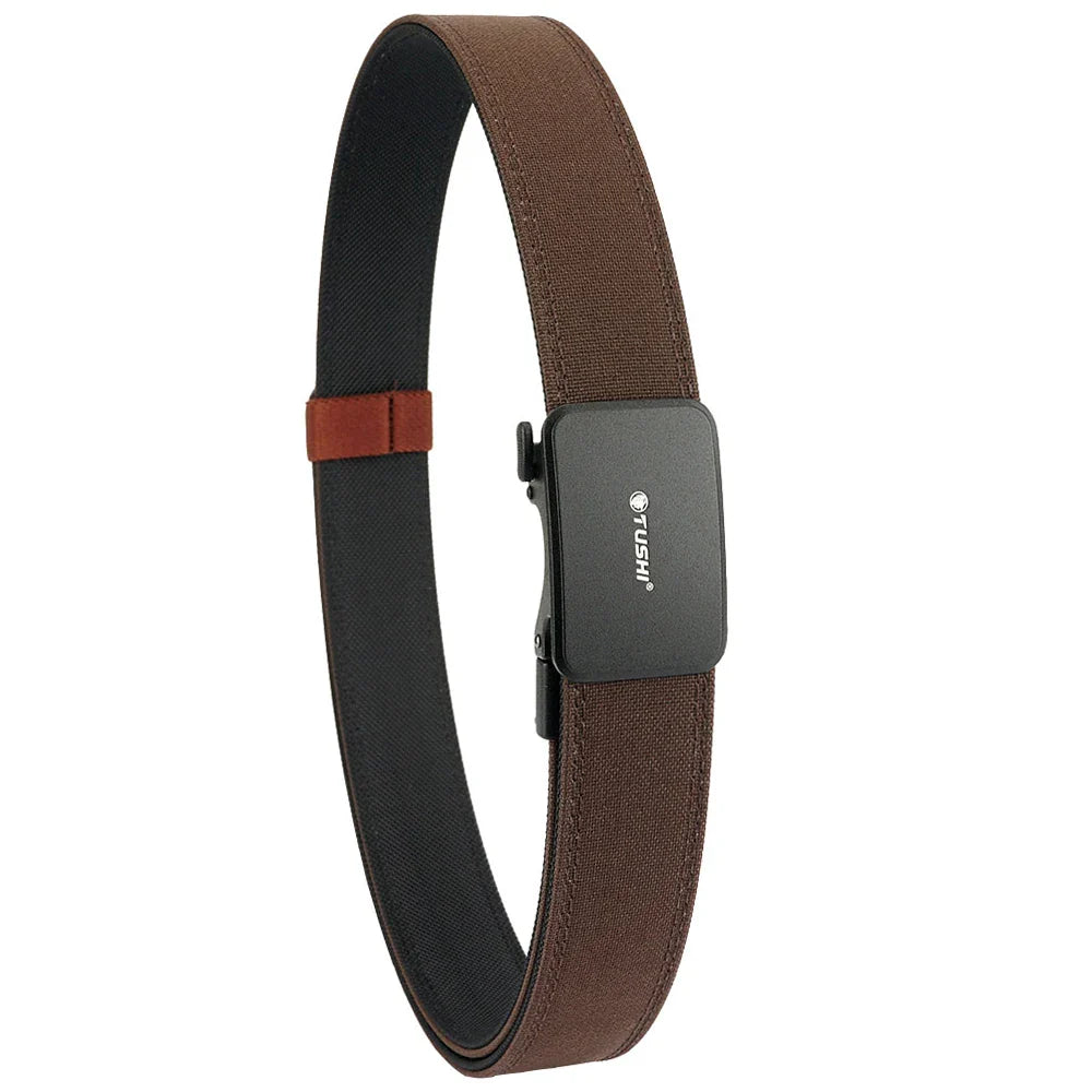 TUSHI New Hard Tactical Belt for Men Metal Automatic Buckle IPSC Gun Belt 1100D Nylon Military Belt Outdoor Sports Girdle Male