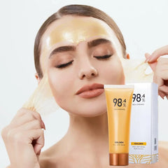 Gold Foil Peel-Off Mask Peel Off Anti-Wrinkle Face Mask 98.4% Beilingmei Gold Mask Facial for Deeply Cleans Moisturizing