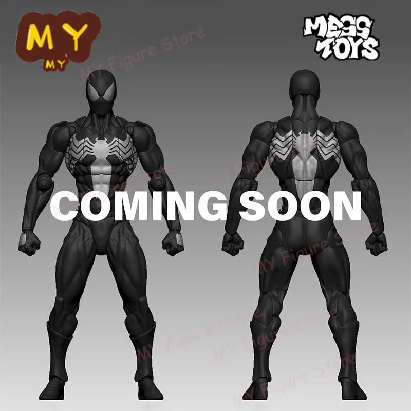 Mess Toys Spiderman Figure Black Suit Neighbor Symbiote MessToys Scarlet Neighbor Action Figure CT Toys Black Red Spider Man Toy