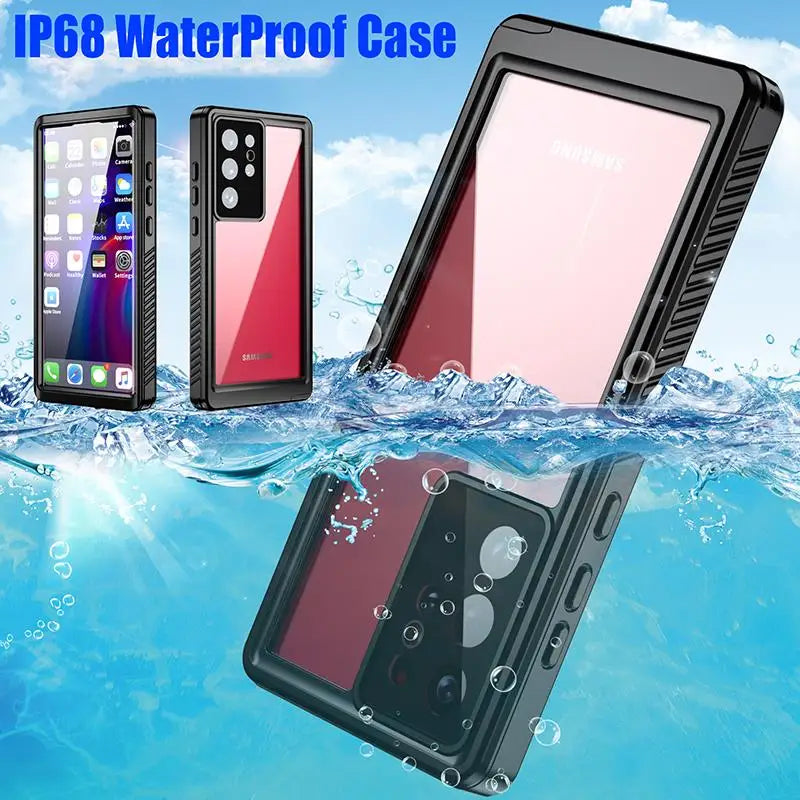Bluetooth 30 Meter Deep Waterproof Case For iPhone 17 Air 16 15 14 13 12 Pro Max 11 Samsung Galaxy S25 S24 S23 S22 Ultra Note 20
