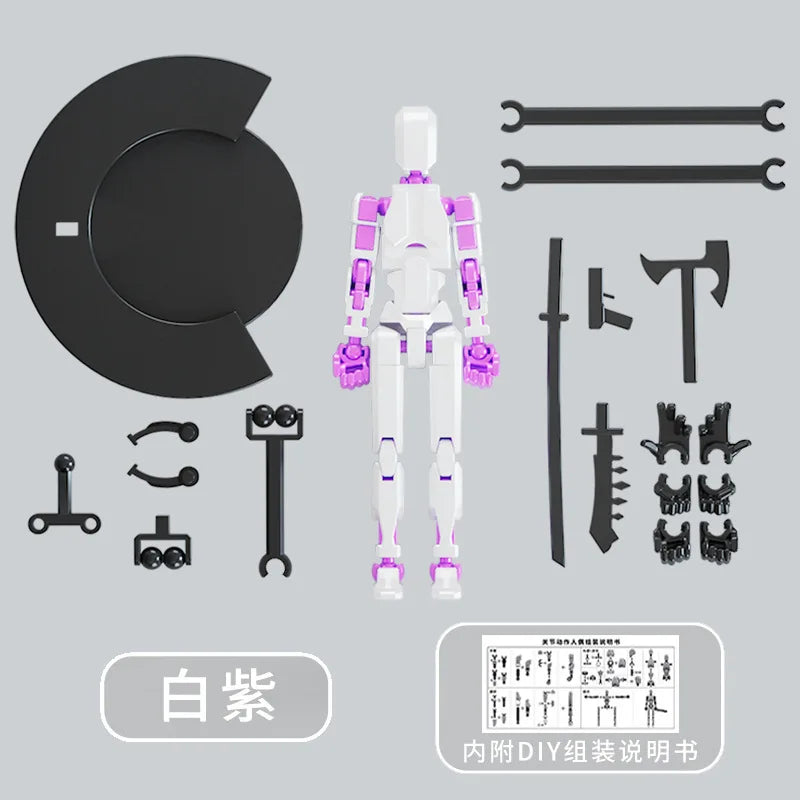 1PCS T13 Joints Figure Articulate Movable Dummy Doll Diy Assembly Toy 3D Printed Action Figure Stop Motion Animation Dummy Gift