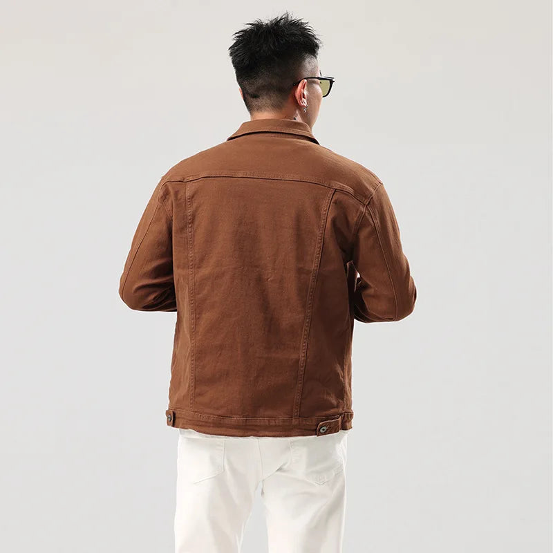 Fashion Casual Denim Jackets Men Hip-hop Streetwear Winter Cotton Classic Jeans