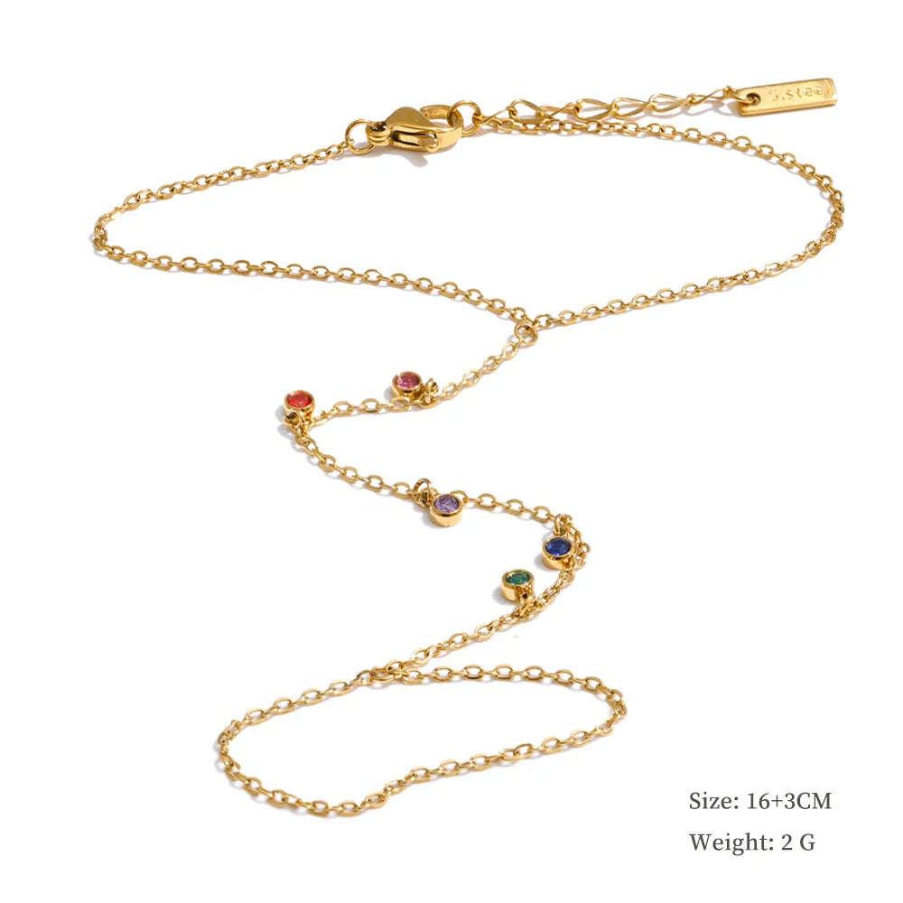 Yhpup Trendy Stainless Steel Zircon Beads Back of Hand Chain Finger Bracelet Fashion Chic Sexy Jewelry Waterproof Wholesale Gift