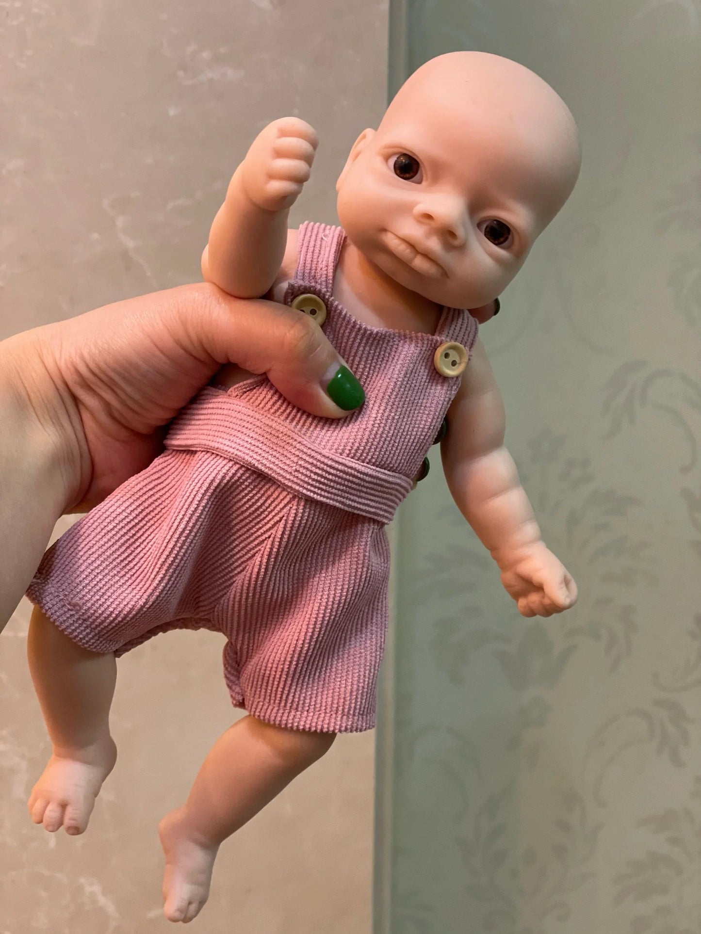 25CM Unpainted Silicone Girls Whole Body Soft Solid Silicone 8 Styles Newborn Baby Dolls Toys For Gifts Reborn Corpo De Silicone