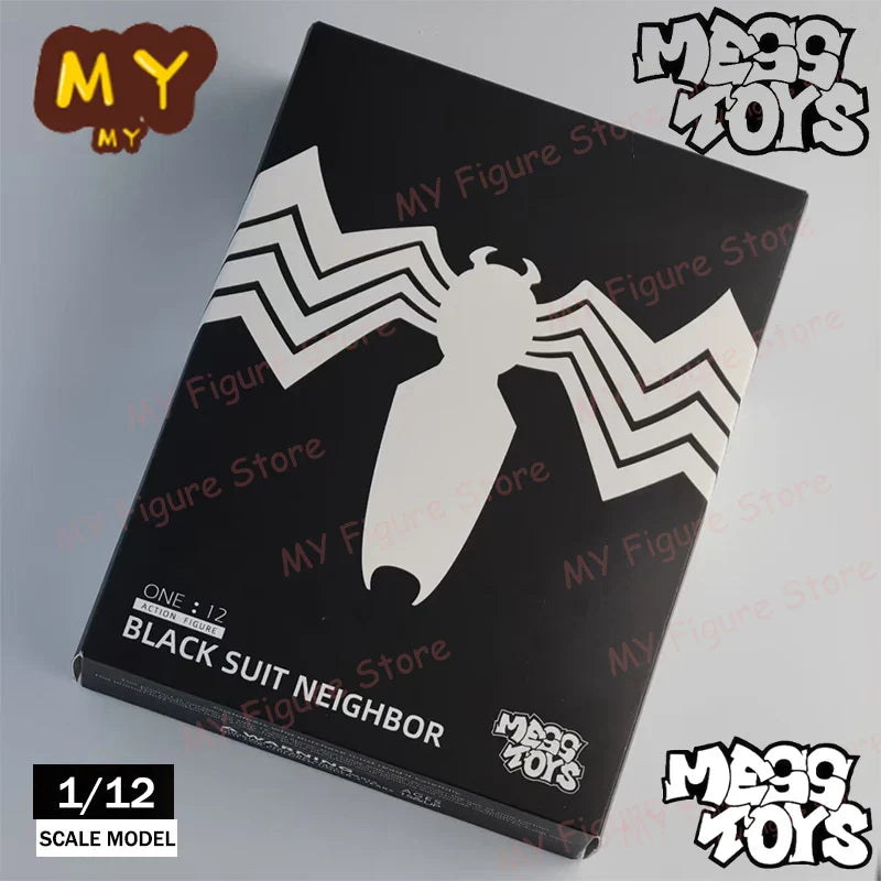 Mess Toys Spiderman Figure Black Suit Neighbor Symbiote MessToys Scarlet Neighbor Action Figure CT Toys Black Red Spider Man Toy