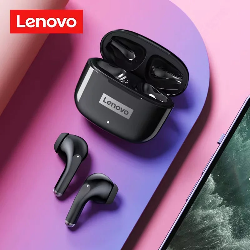 New Lenovo LP40 Pro TWS Bluetooth V5.3 Earphones Smart Touch Control With Hands-free Call Headset Noise Isolating Headphones