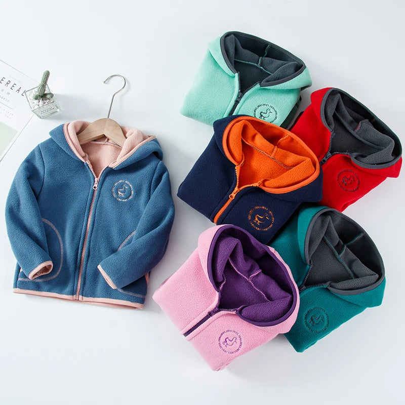 Fleece Jacket for Kids Girl Toddler Boy Jacket for Teens Baby Child Sweatshirt Zipper
