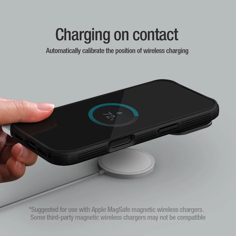 NILLKIN For iPhone 17 Pro Max MagSafe Case Shockproof Luxury Magnetic Case For iPhone17 Pro With Camera Protective Cover