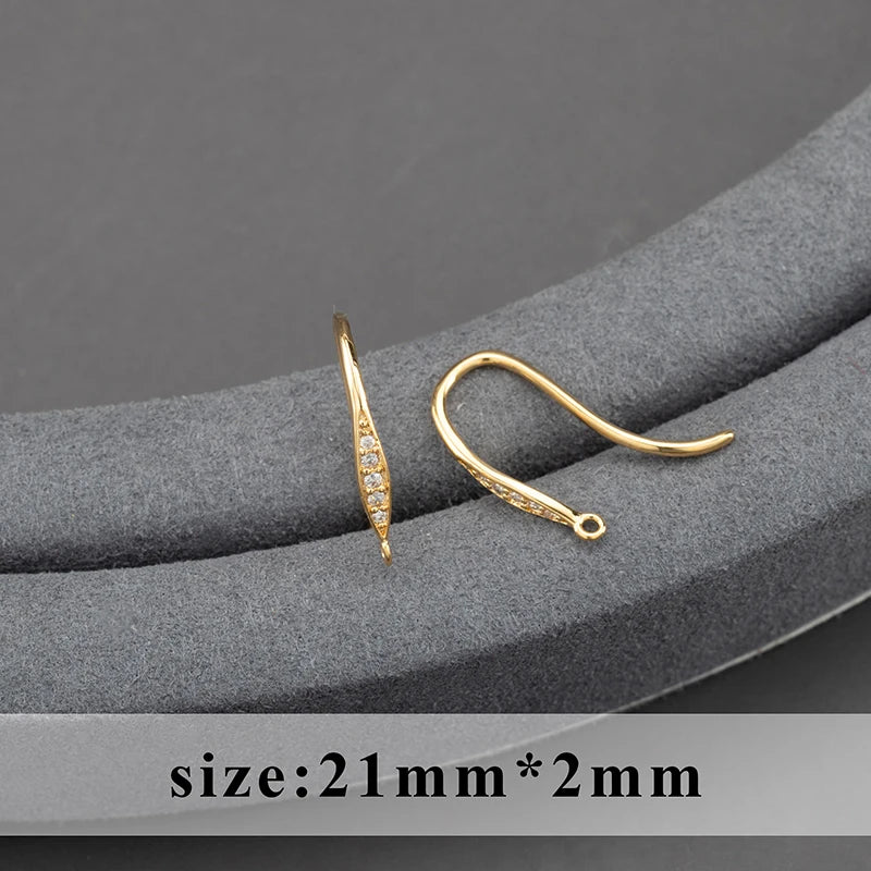 GUFEATHER,20pcs/lot,M800,jewelry accessories,pass REACH,nickel free,18k gold plated,copper,connector,diy earrings,jewelry making