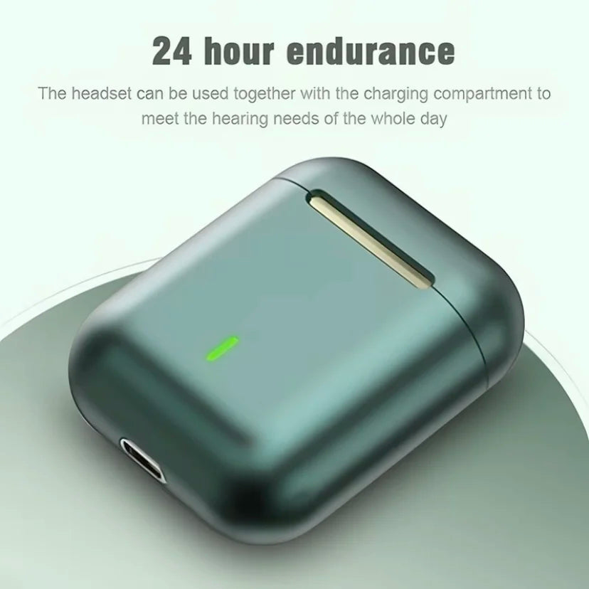J18 Binaural Wireless Stereo Earbuds Pop Up 5.0 Mini Sports Tws Bluetooth Headset