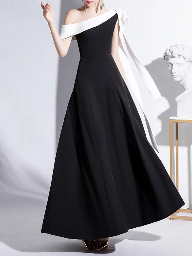 Homecoming Dresses: Prom Gown One Shoulder Graduation Dress Evening Dresses