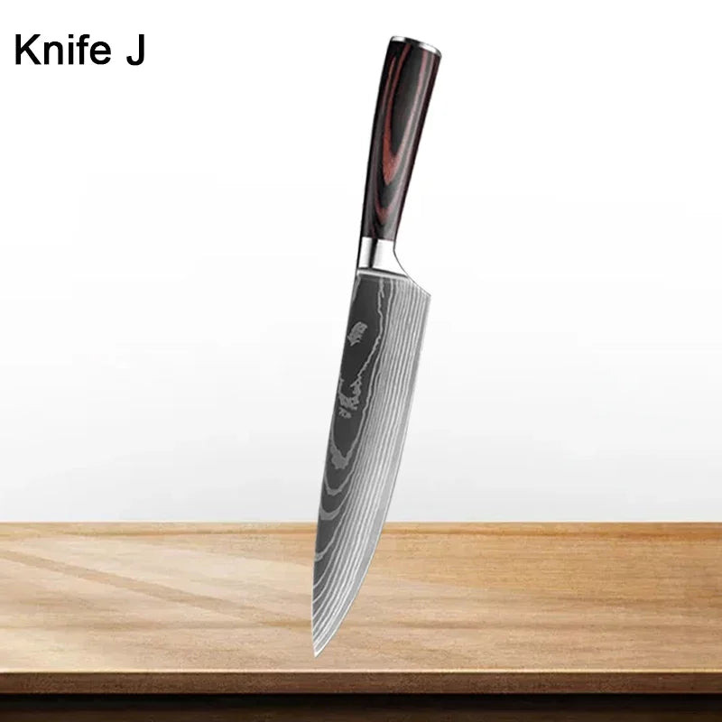 Kitchen Knife Set Japanese Cooking Knives Set Chef Knife Sharp High Carbon