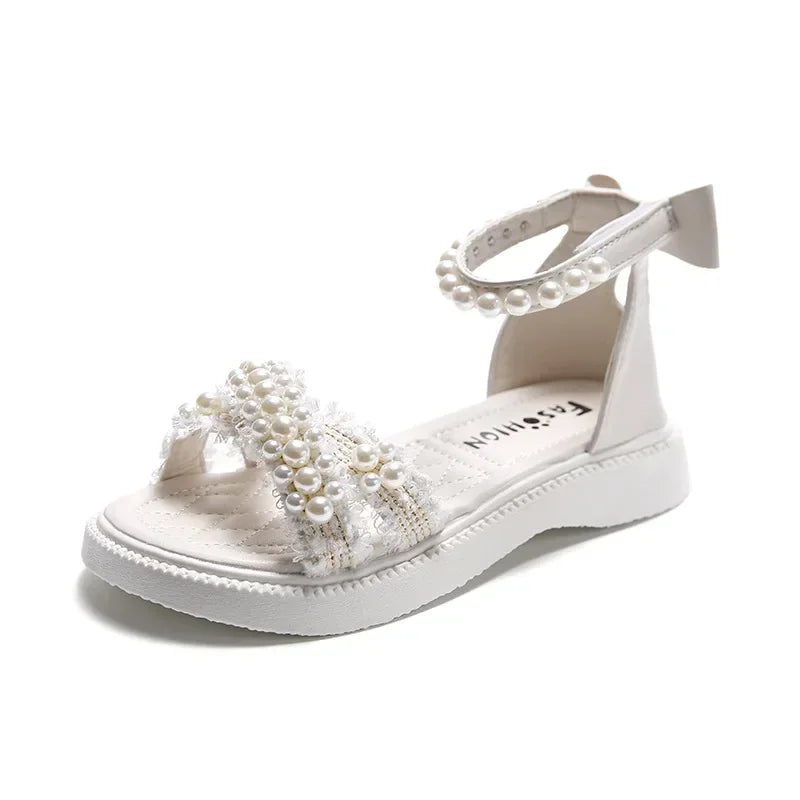 Children's Sandals Girls Princess Casual Bow Tie Roman Sandals Fashion