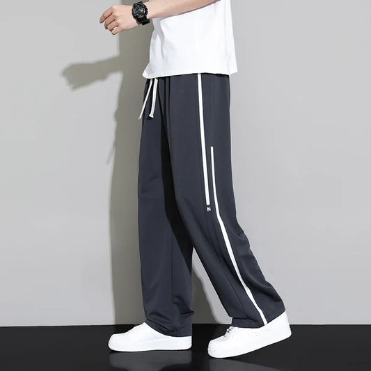 Sweatpants Men Joggers Wide Leg Pants Neutral Breathable Loose Outdoor