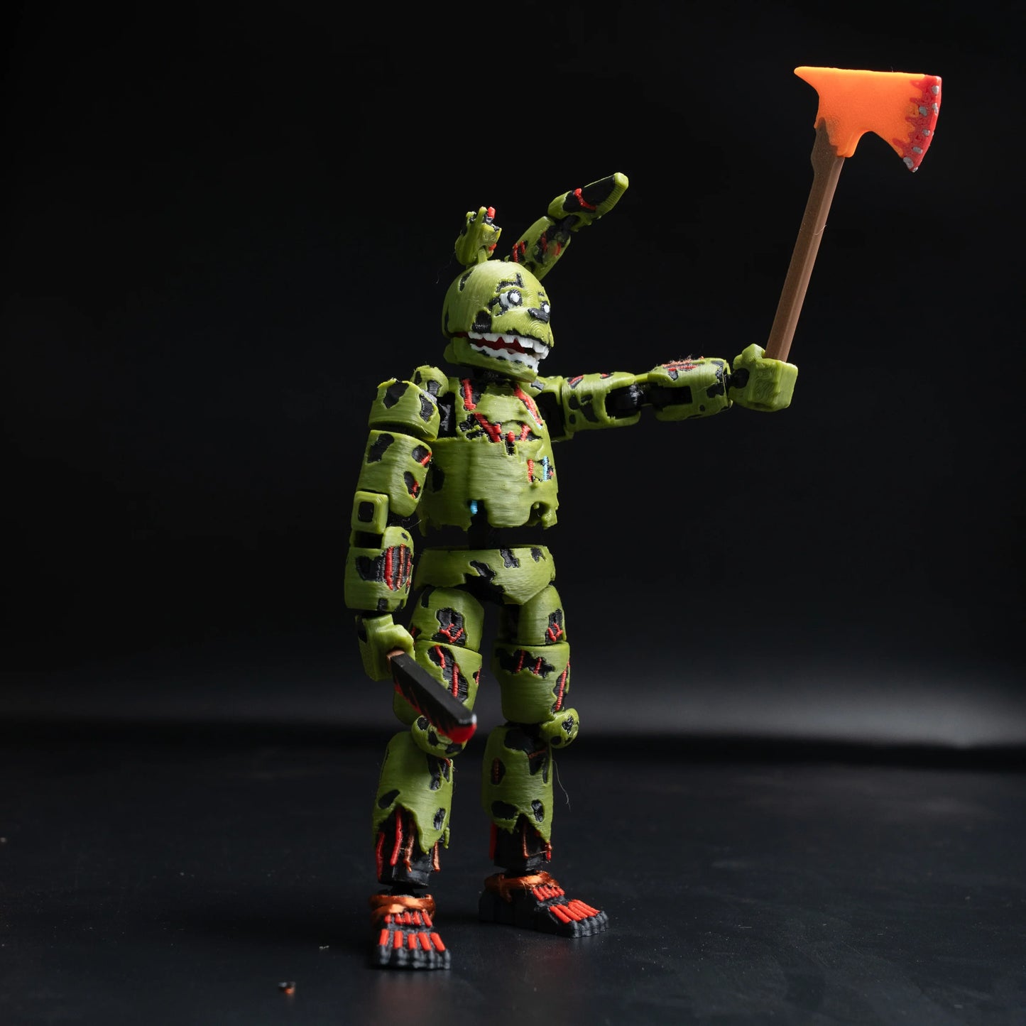 3d Brushed Fnaf Ready Stock Freddy Fazbear’S Pizza Springtrap Toy Action Figure Model Collection Holiday Toy Gift