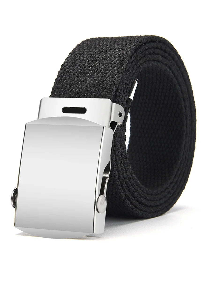 1Pcs New Fashion Unisex Tactical Waist Belt Jeans Male Casual Men Women Belt Canvas 3.0cm Webbing Waistband Ceinture Femme Belts