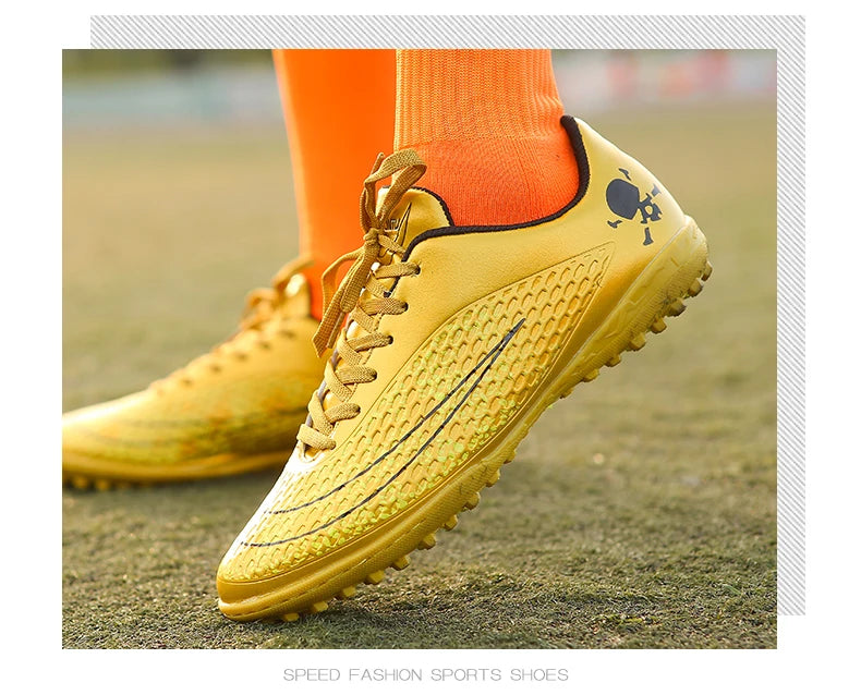 Men's Soccer Shoes Kids Children Low Top Futsal Society Training Football Boots