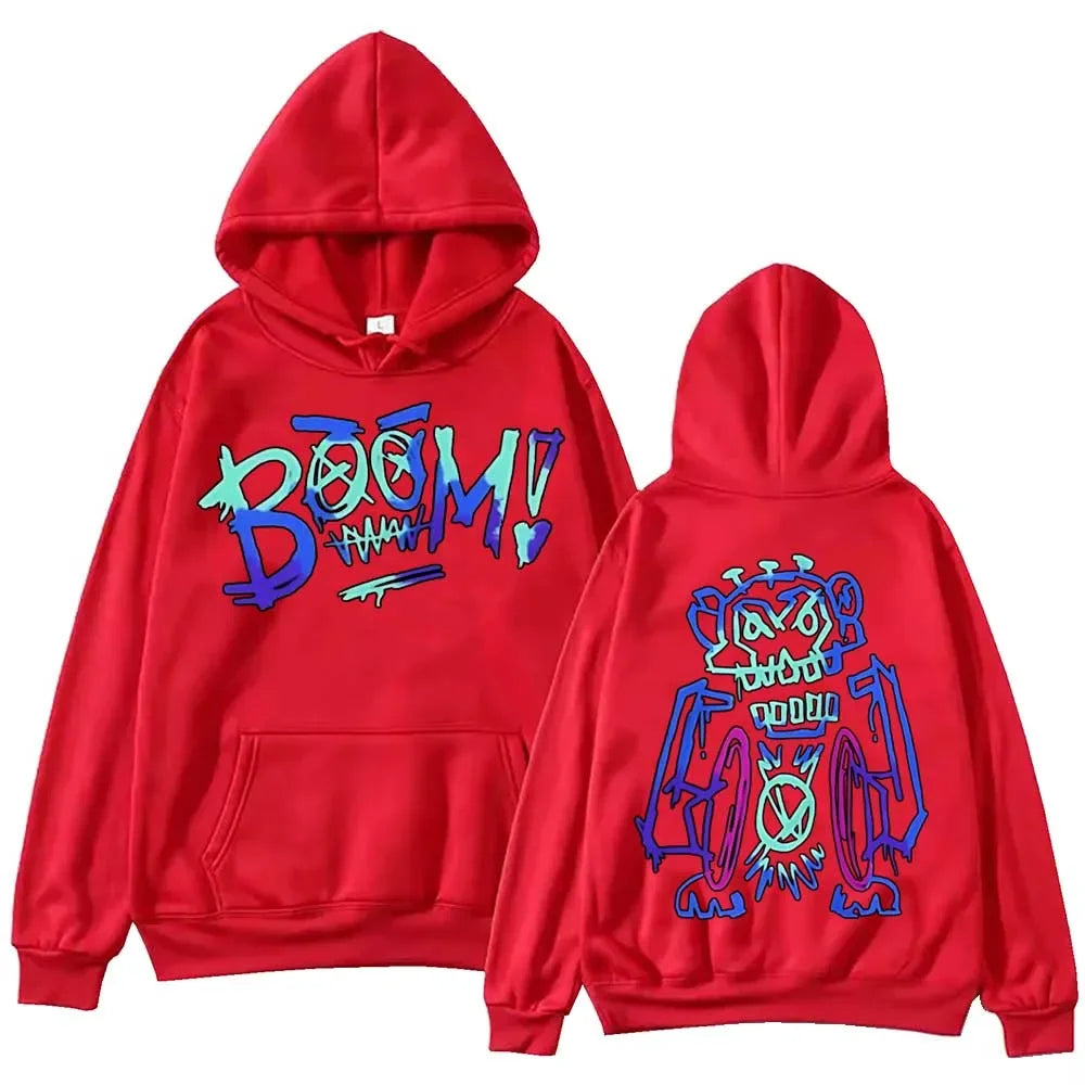 Anime Arcane Jinx Graffiti Hoodie Harajuku Hip Hop Pullover Tops Sweatshirt