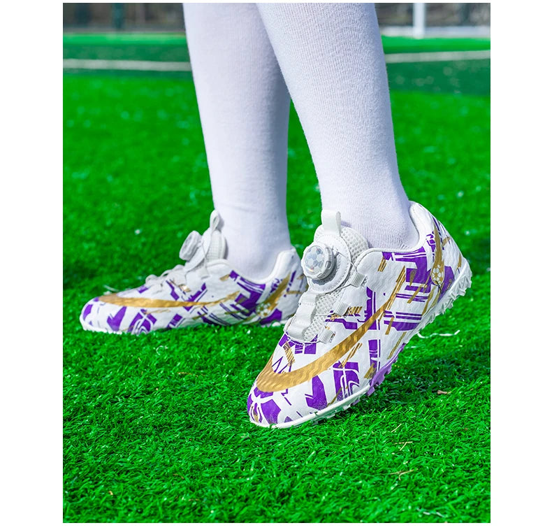 Soccer Shoes for Childrens TF/FG Outdoor Futsal Turf Training Boys Girl