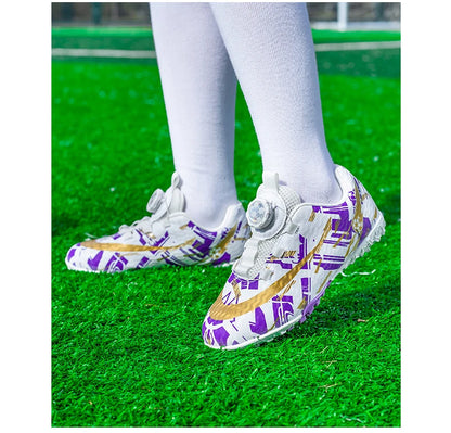 Soccer Shoes for Childrens TF/FG Outdoor Futsal Turf Training Boys Girl