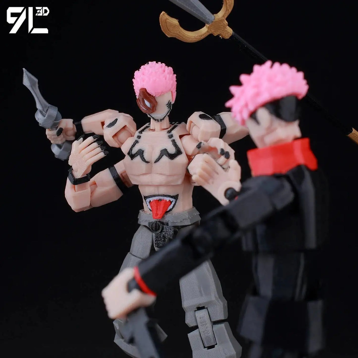 9L 3D Printed Anime Jujutsu Kaisen Sukuna Lucky13 Dummy 13 Movable Shapeshift T13 Action Figures Mannequin Toys for Collectors