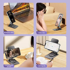 Phone Holder Portable Foldable Lazy Desktop Live Bracket Metal Phablet