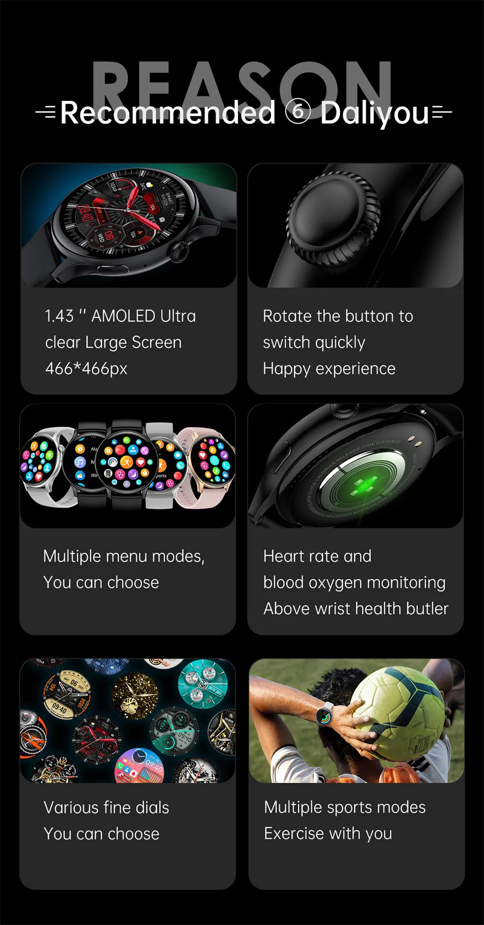 2026 New True AMOLED Smart Watch Ladies Screen Always Show Time 466*466 HD Health Tracker Voice Calling NFC Smartwatch Women