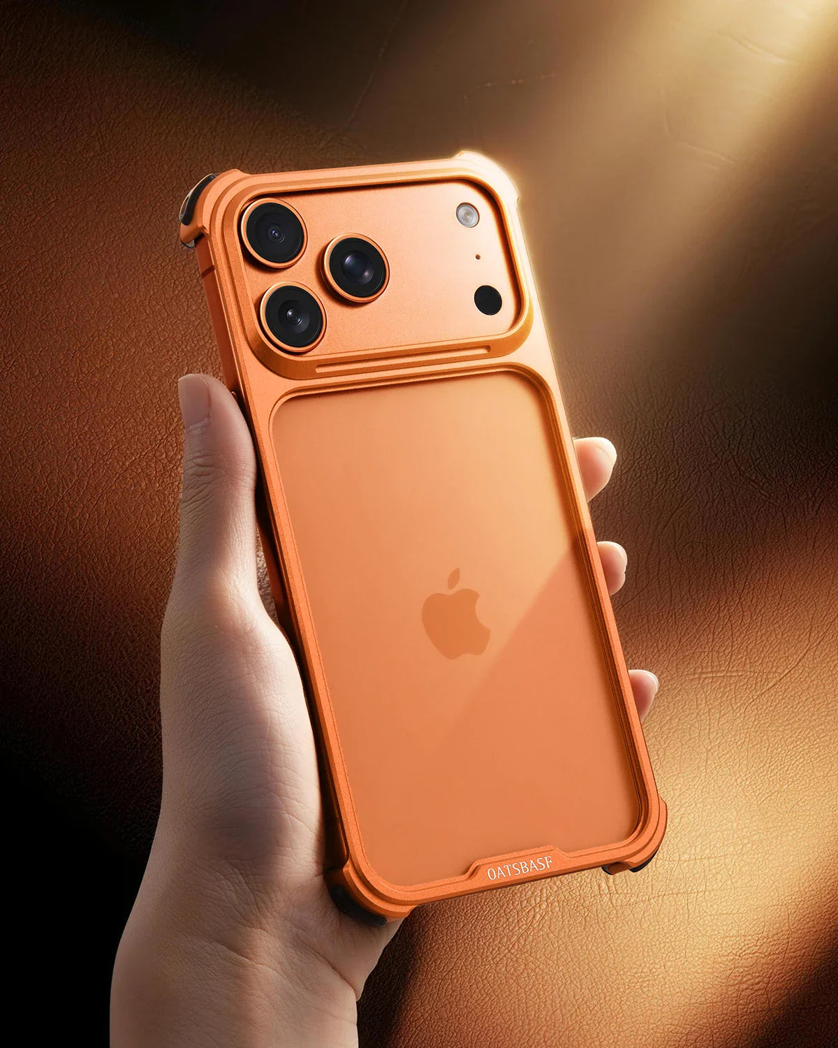 Oatsbasf Metal Phone Case for iPhone 17 Pro Max /17Pro No Back Design Protective Cover Shockproof Bumper Compatible With MagSafe