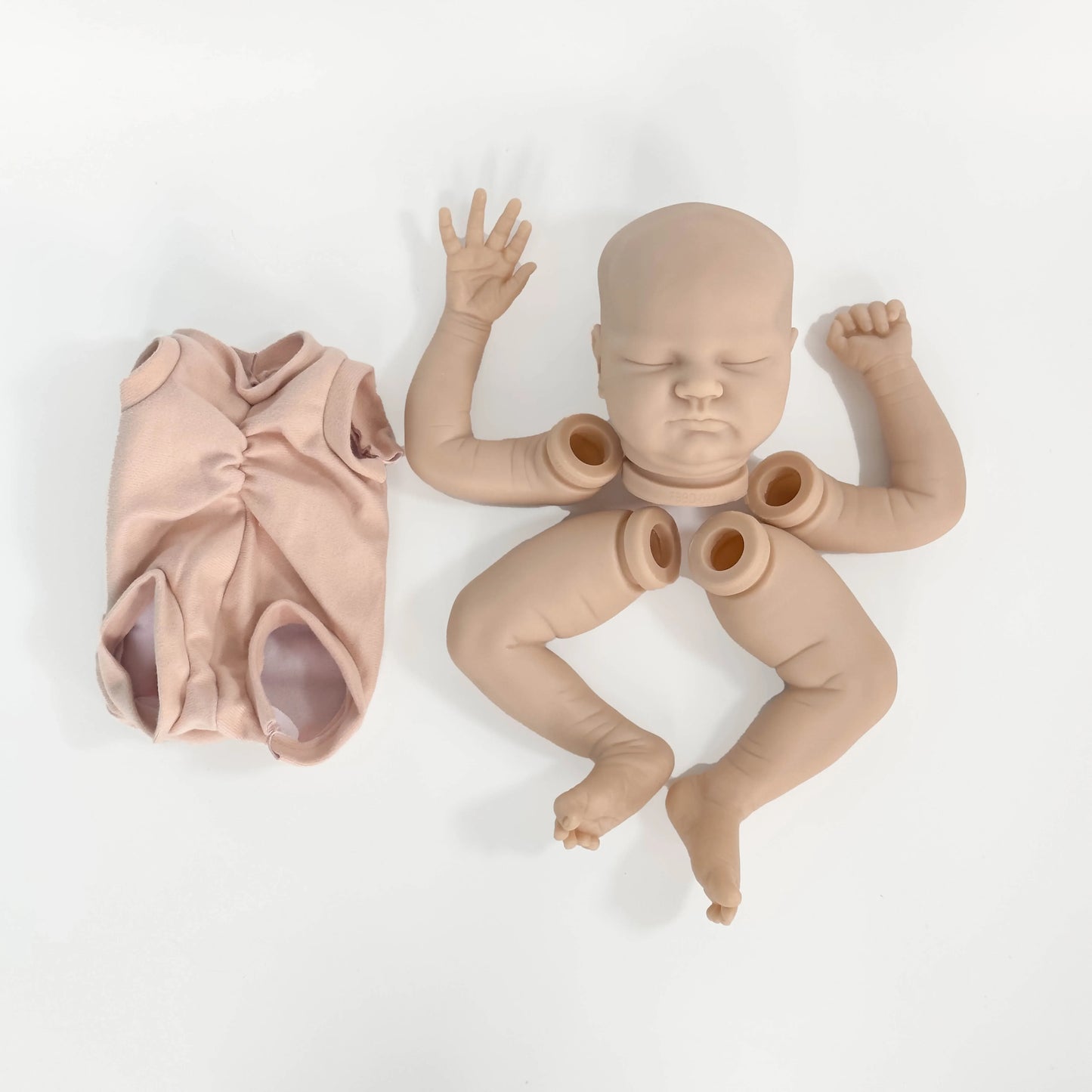 NPK 20inch Newborn Baby Reborn Doll Kit Baby Quinlyn Lifelike Soft Touch Fresh color Unfinished Doll Parts DIY Toys