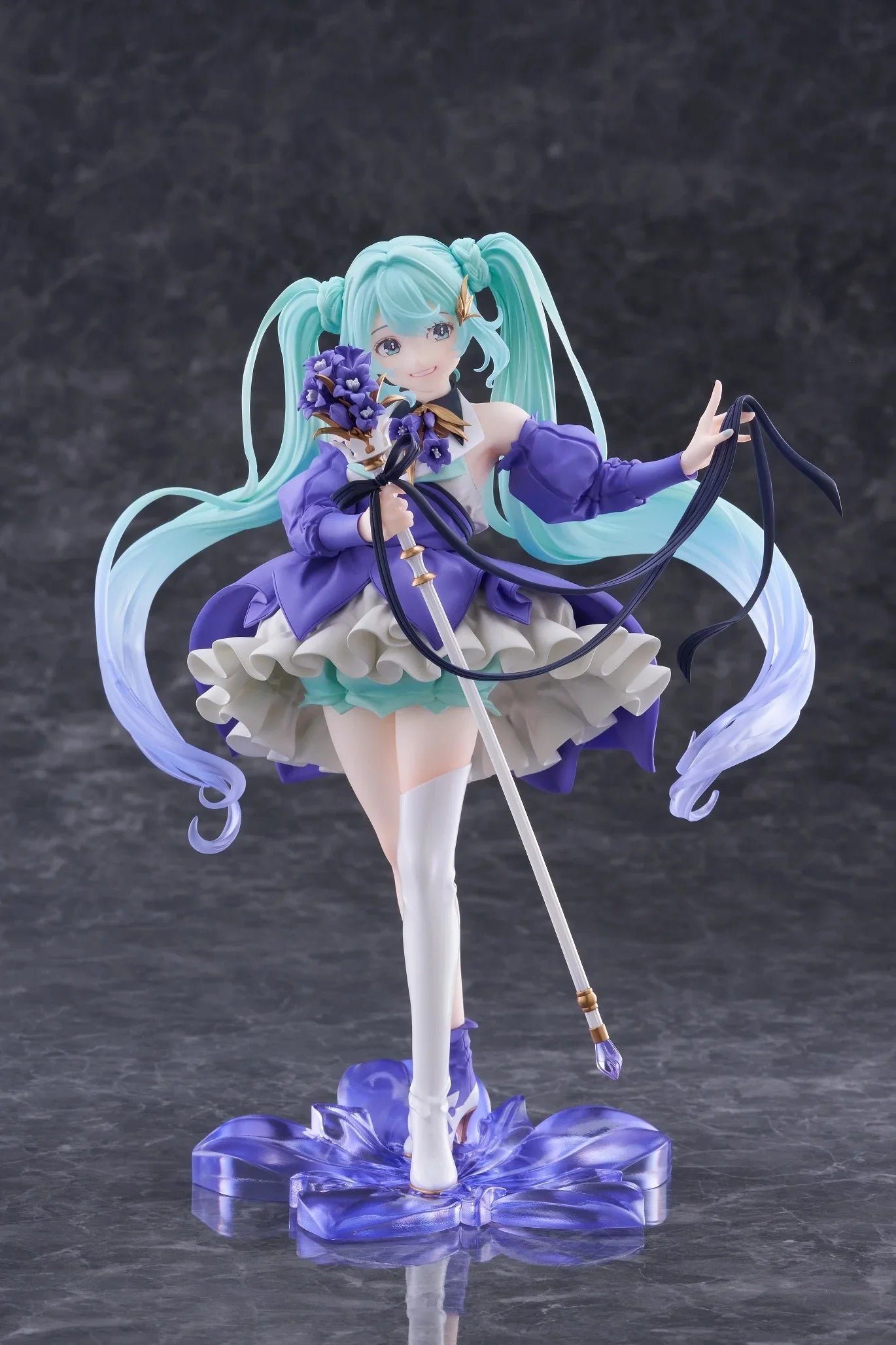 Original Taito Vocaloid Hatsune Miku 2024 Birthday Flower Ver. Figure Amp 21cm Figurine Collectible Anime Model Toy Kid Gifts