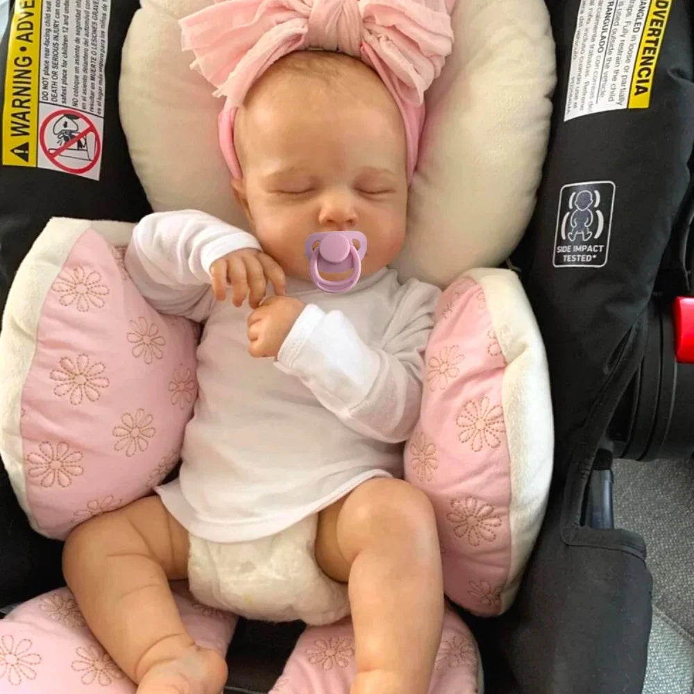 19 Inch Finished Reborn Baby Dolls LouLou 3D Skin Visible Veins Silicone Vinyl DIY Toys Figure for Girls Gift