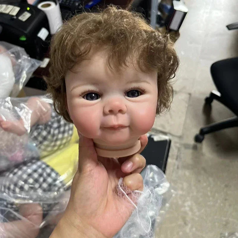 19inches Already Painted Reborn Doll Kits Juliette with Many Details Veins Unassembled Doll Parts with Cloth Body and Eyes