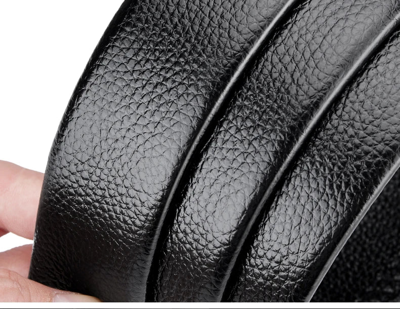 Men's Belt Leather Men Belts Waistband Automatic Belt for Man Mens Male Genuine Waist belts Business belts
