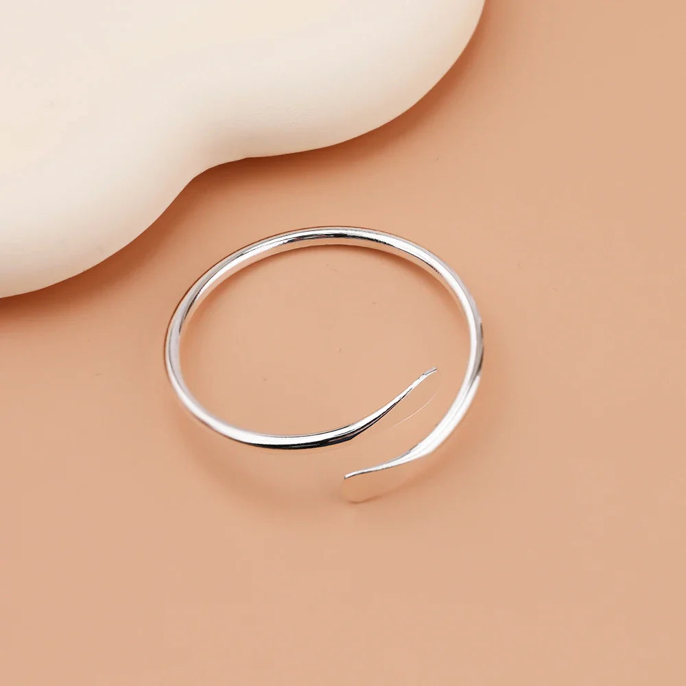 MaiLun 10pcs/lot blank Brass Stacking Bangles Smooth Oval Stacking Bracelet Open Cuff Bangles F1671