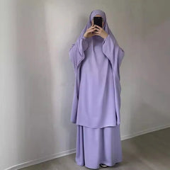 Hooded Muslim Women Hijab Dress Full Cover Prayer Garment Jilbab Abaya Long Khimar