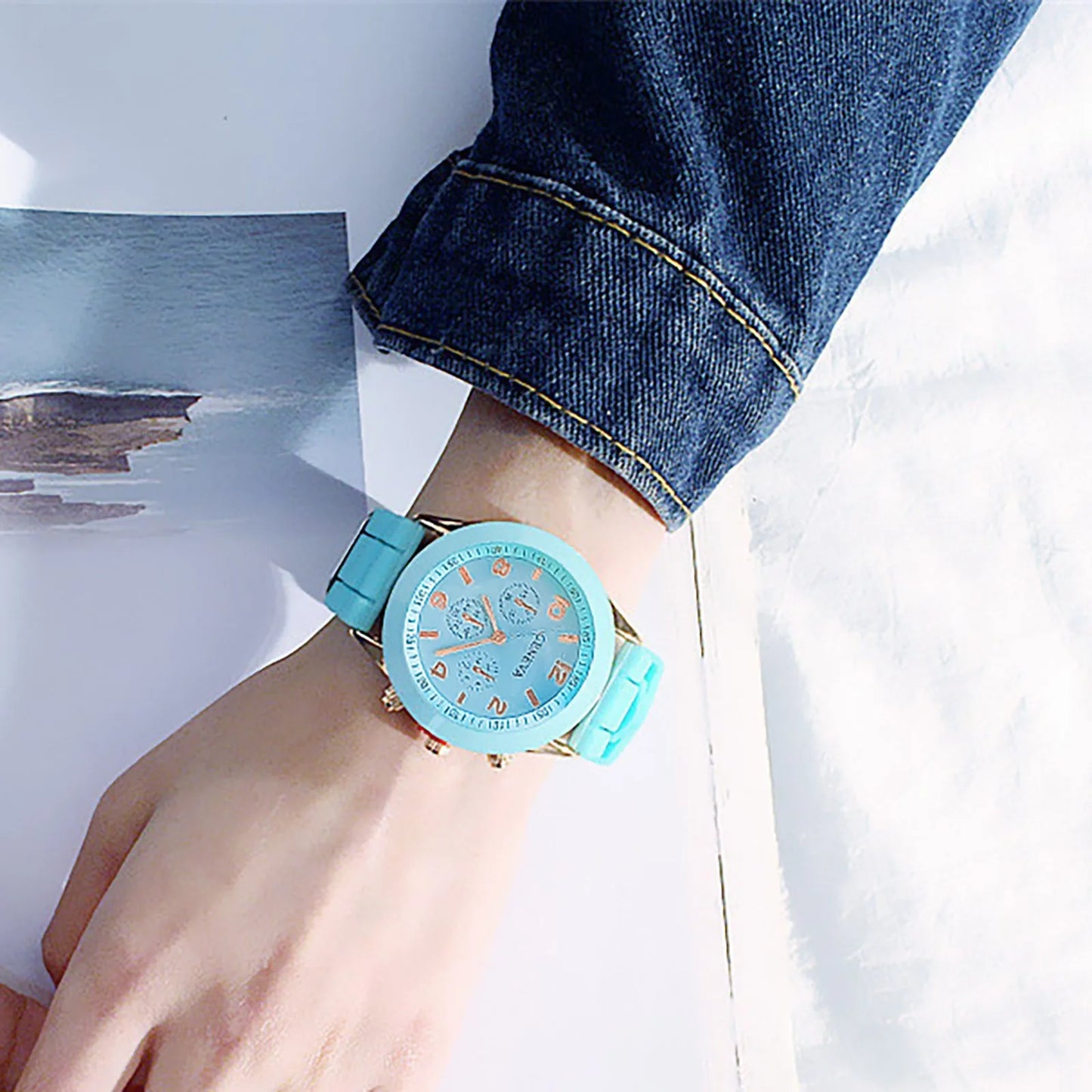 Fashion Women Watches White Silicone Jelly Quartz Watch Ladies Dress Wristwatch Gifts for Girls Relogio Feminino Reloj Mujer