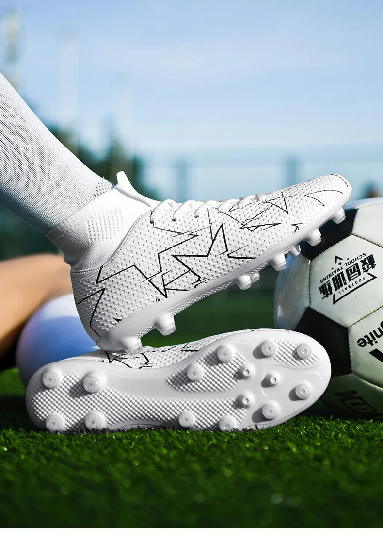 Outdoor Men Breathable Soccer Shoes Cleats Training Football Boots Match Sneakers