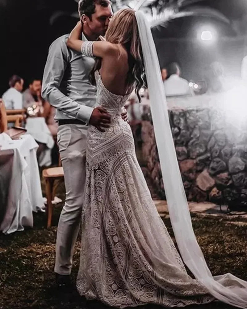 White Bridesmaid Dresses: Wedding Dress With Detachable Sleeve Backless